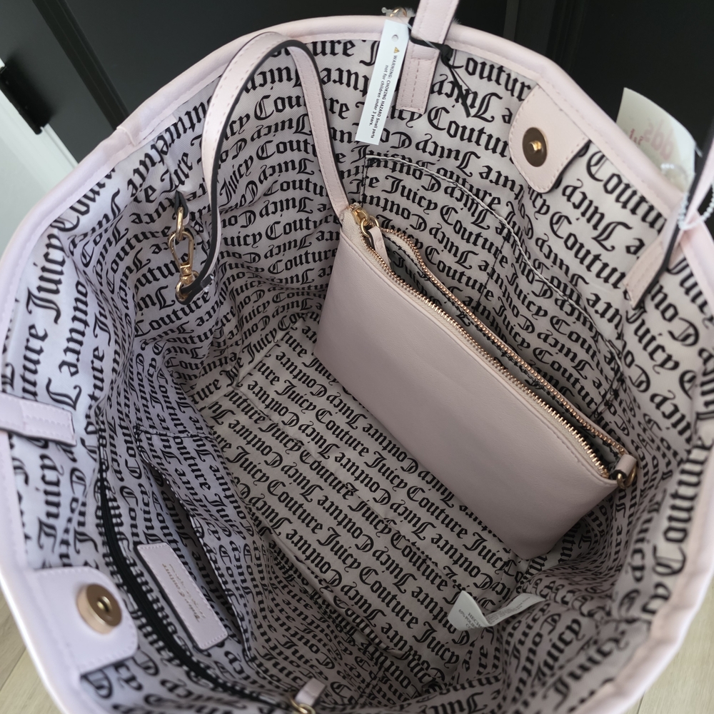 NWT Juicy Couture Free To Be Juicy Tote - Sandstone Stripe - Picture 5 of 6